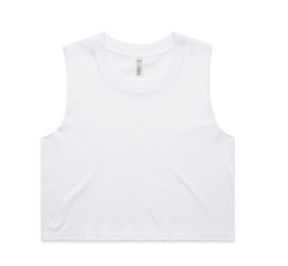 WO'S Crop Tee-4068-Black/White:White